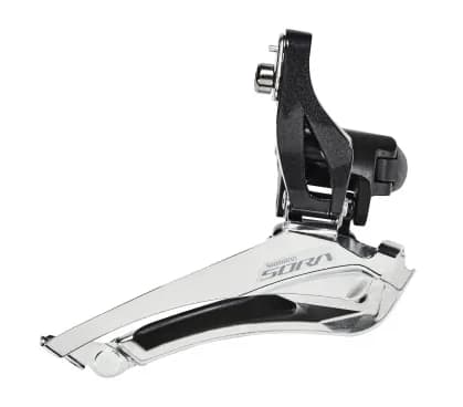 Перемикач передній Shimano FD-3000 SORA, 2X9, хомут 34.9мм (31.8/28.6мм адапт)