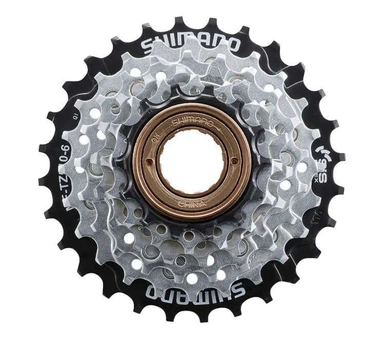 Зірки задні з тріскачкою Shimano MF-TZ510-6, 14-28, срібл, 6-зв.
