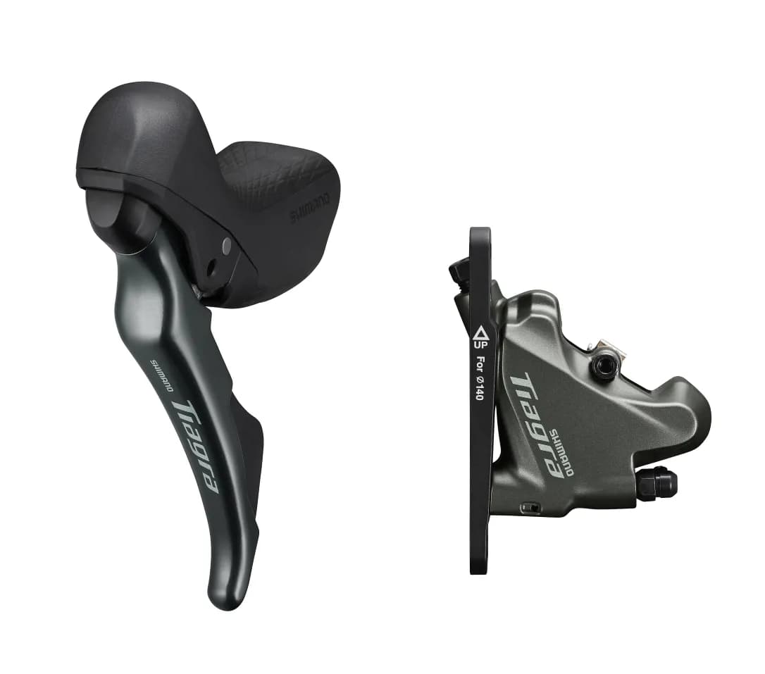 Гальмо гідравл диск для шосе Shimano 4720, переднє (ліва ручка 2-шв, каліпер, гідроліния 1000мм)