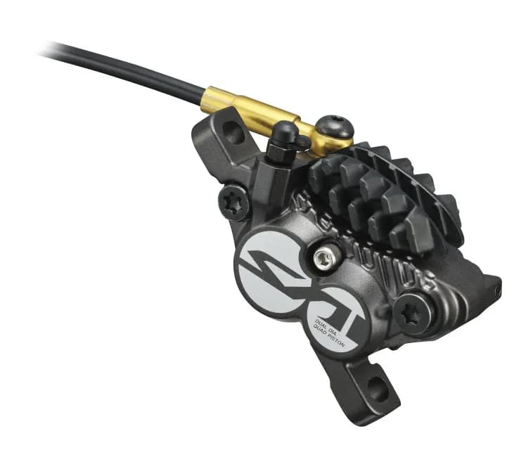 Каліпер гідравл диск гальм Shimano BR-M820 SAINT, монтаж РМ160мм, колодка H03C/Fin, метал