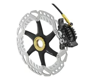 Каліпер гідравл диск гальм Shimano BR-M820 SAINT, монтаж РМ160мм, колодка H03C/Fin, метал