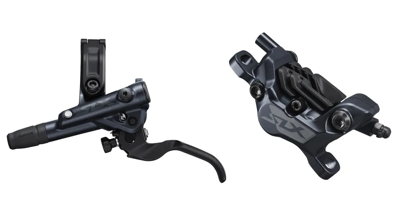 Гальмо гідравл. дискове M7120 SLX переднє (ліва ручка, 4-поршн каліпер, J-kit гідролінія 1000мм)