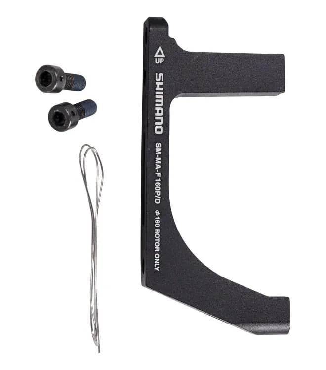 Адаптер для диск гальм шосе, передній SM-MA-F160PDA, ротора 160мм, FLATMOUNT