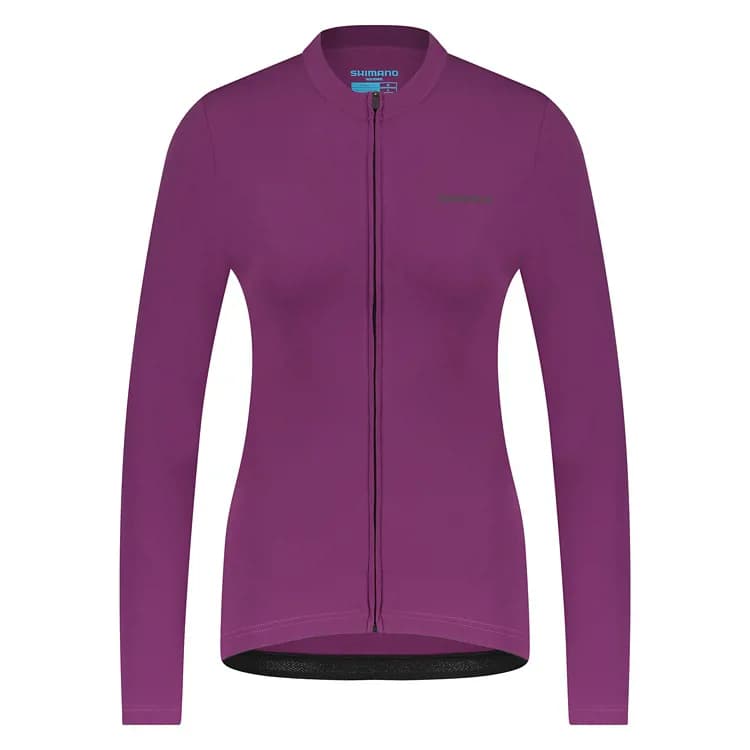 Велоджерсі жіноче Shimano Apice long sleeves утеплене, фіолетове, розм. XS