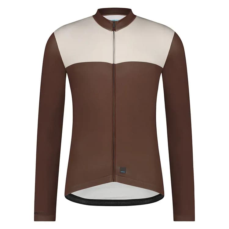 Велоджерсі Shimano Apice long sleeves, коричневе, розм. M