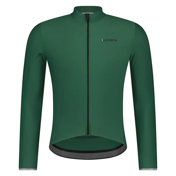 Велоджерсі Shimano Stile long sleeves утеплене, зелене, розм. S