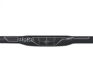 Кермо PRO шосейне ерго LT 44cm/31.8mm, чорне