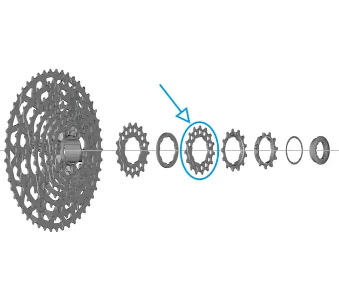 Зірка касети CS-LG700, 15зуб.