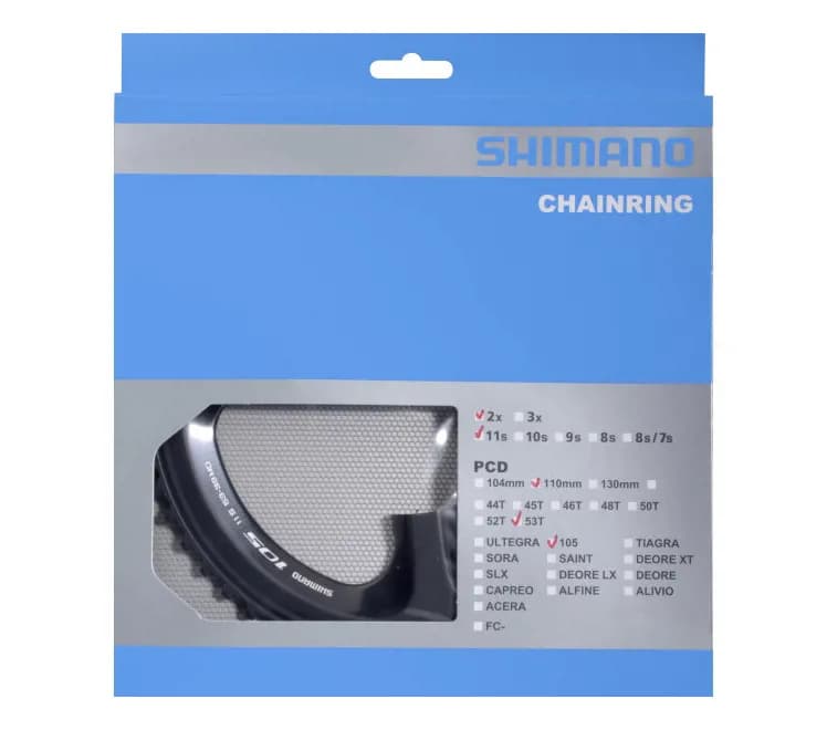 Зірка шатунів FC-5800 Shimano 105, 53зуб. для 53-39T, чорний 11-швидк
