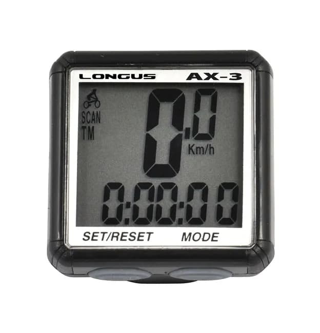 Велокомп`ютер Longus АХ-3, 13 ф-цій, чорний Special Edition