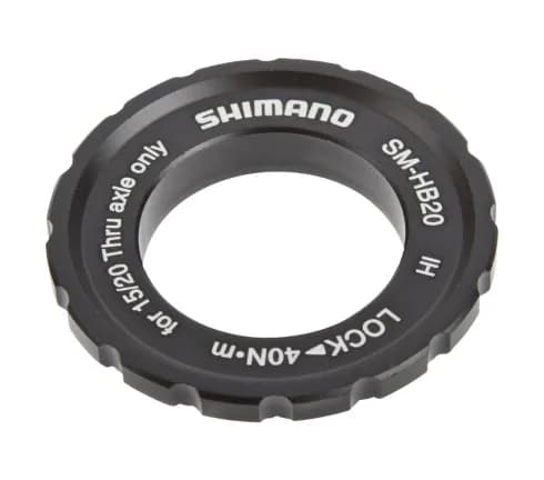 Стопорне кільце Shimano LOCK RING, SM-HB20, зовн. монтаж вісь 12/15/20мм THRU AXLE (OEM)