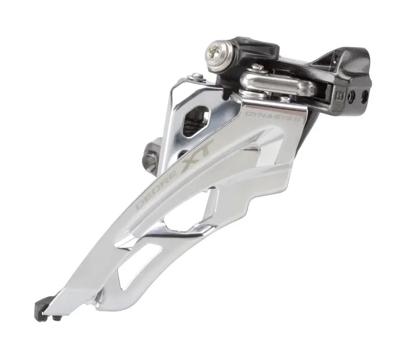 Перемикач передній FD-M8000-L DEORE XT, 3X11 LOW CLAMP, SIDE-SWING, передня тяга, хомут