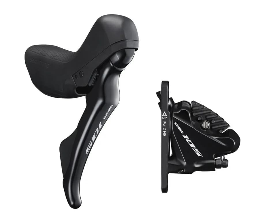 Гальмо гідравл диск для шосе Shimano R7020 105, переднє (ліва ручка, каліпер, гідролінія 1000мм)