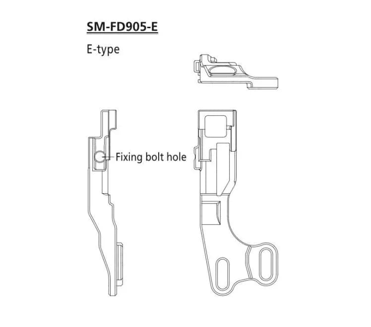 Адаптер SM-FD905-E д/монтажа передн. перемикача FD-M8070 Di2