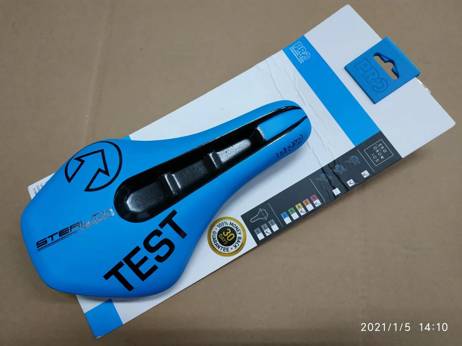 Сідло PRO STEALTH offroad TEST, синє, 142mm