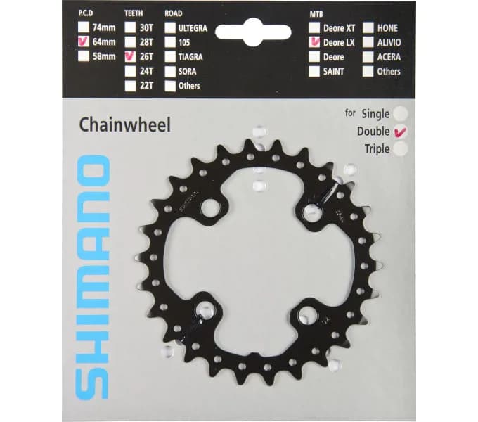 Зірка шатунів Shimano FC-M675 SLX, 26зуб. АK
