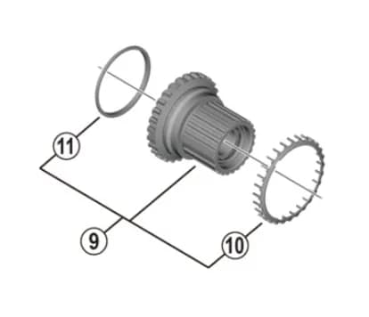 Барабан задньої втулки FH-M8110/ M7110