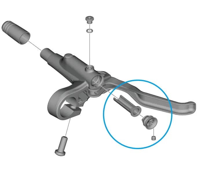Діафрагма гальмівної ручки Shimano BL-MT200, комплект