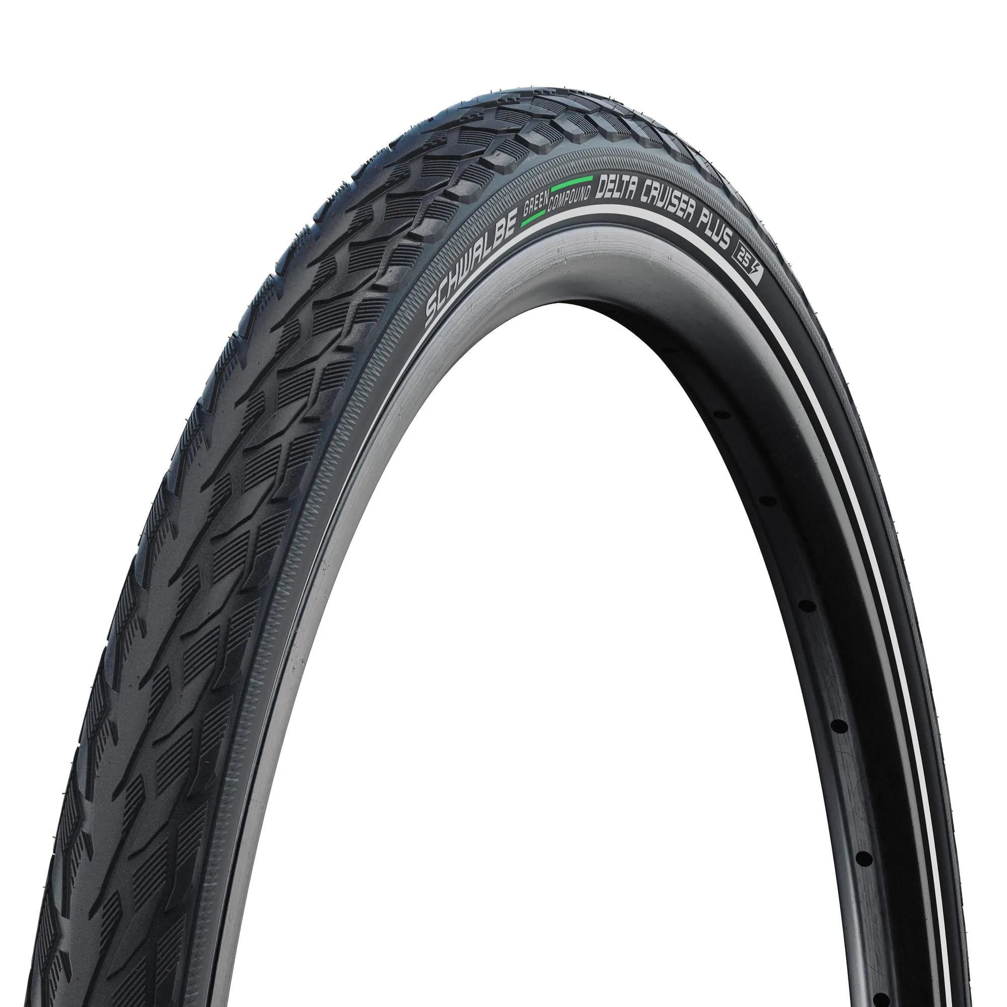 Покришка Schwalbe Delta Cruiser Plus 28x1.75 (47-622) Active, PunctureGuard, TwinSkin, GREEN, B/B+RT