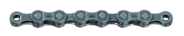Ланцюг SunRace CNM54 Y Gray 7-6 швидкостей, 116 ланок, з з'єднувальним піном
