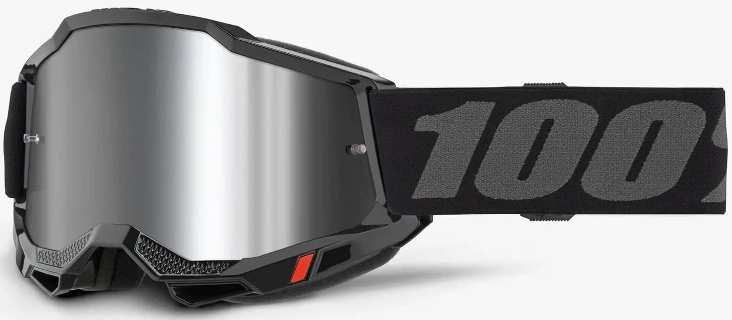 Дитячі окуляри 100% ACCURI 2 Youth Goggle [Black], Mirror Silver Lens