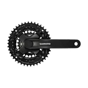 Шатуни Shimano FC-TY301, 170мм, 42x34x24, пластиковий захист, чорні, OEM