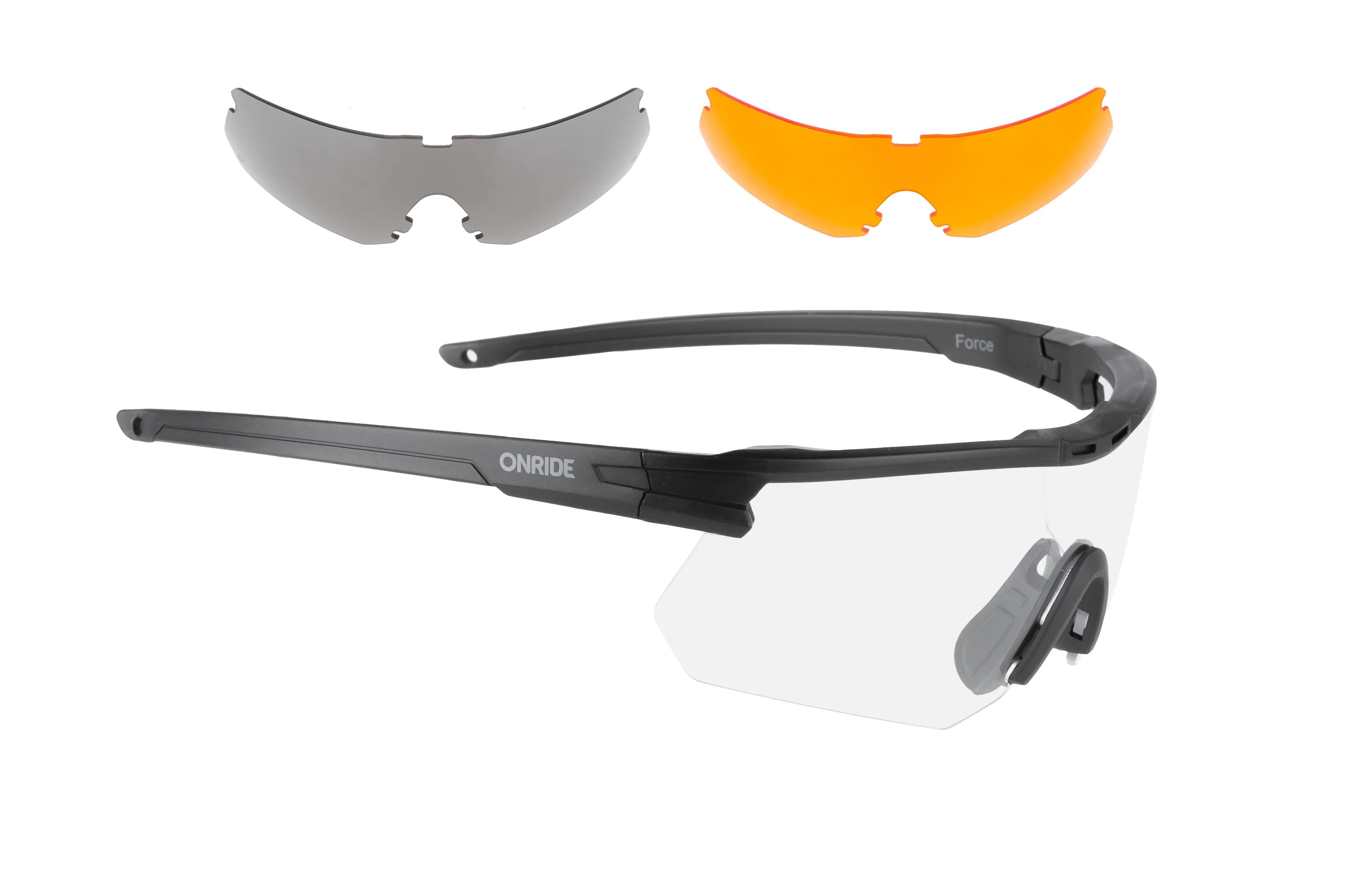 Окуляри ONRIDE Force ANSI Z87.1 з лінзою димчаста кат 3 (17%), змінні лінзи: прозора кат 0 (100%), п
