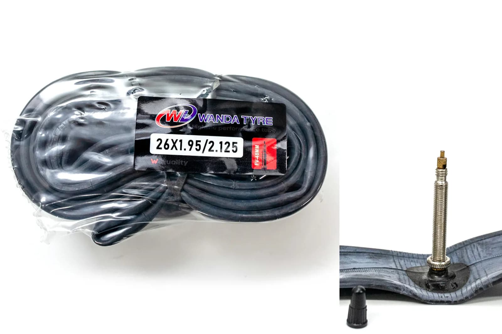Камера велосипедна 26x1.95/2.125 FV (Presta) WANDA 48мм