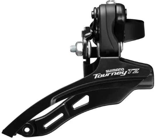 Перемикач передній Shimano FD-TZ500, Down-Swing, верхня тяга, хомут 31.8мм, для 42Т