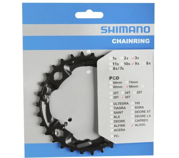 Зірка шатунів Shimano FC-M4000 ALIVIO, 30зуб. 9-швидк