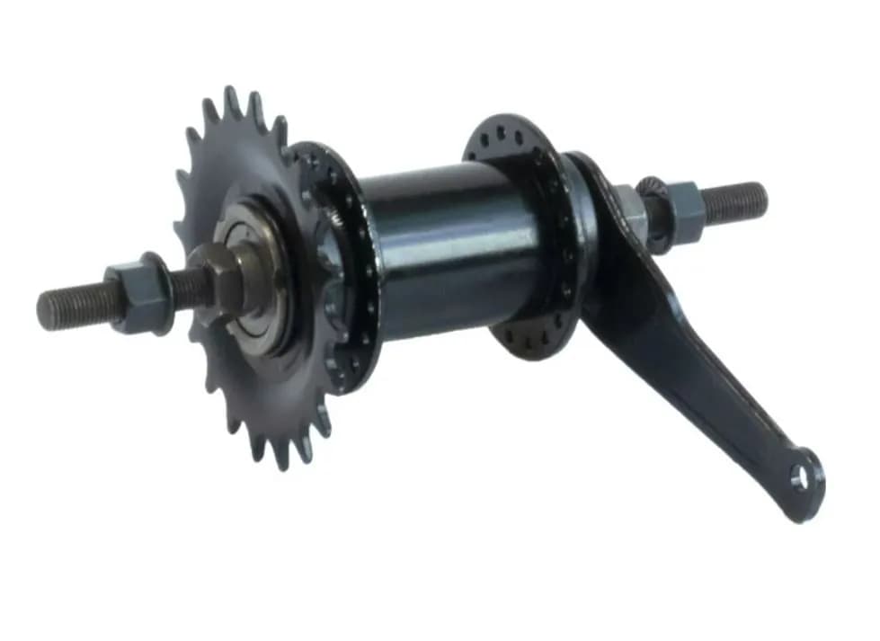 Втулка задняя тормозная ST 36H 14G ED ось-10мм 155 SHUNFENG SF-CT01 звезда 20Т с хомутом (червячная)