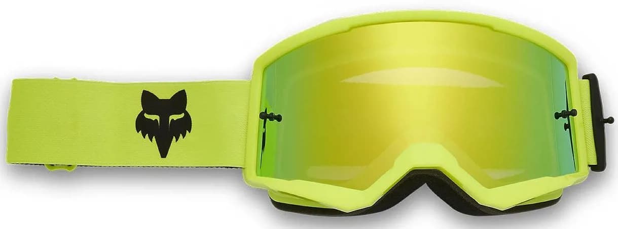 Окуляри FOX MAIN SPARK Goggle - CORE [Flo Yellow], Mirror Gold Lens