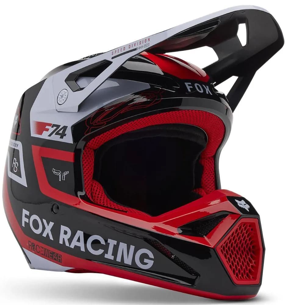 Шолом FOX V1 HELMET - RACE SPEC [Flo Red], XXL