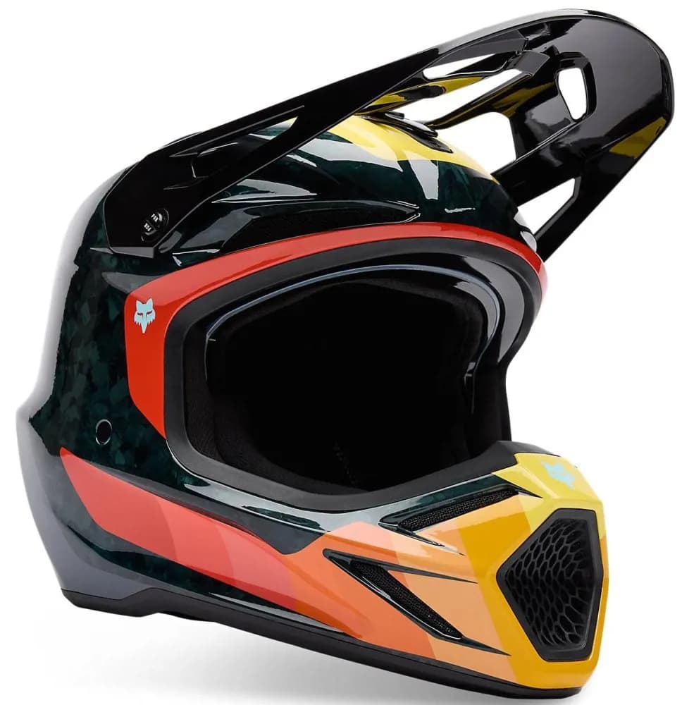 Шолом FOX V3 RS HELMET - GRID [Orange], S