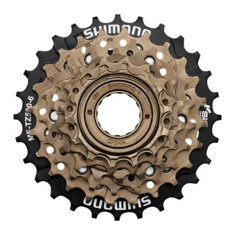 Зірка задня різьбова 6-рик SHIMANO TZ-500 з захистом (14-28T)