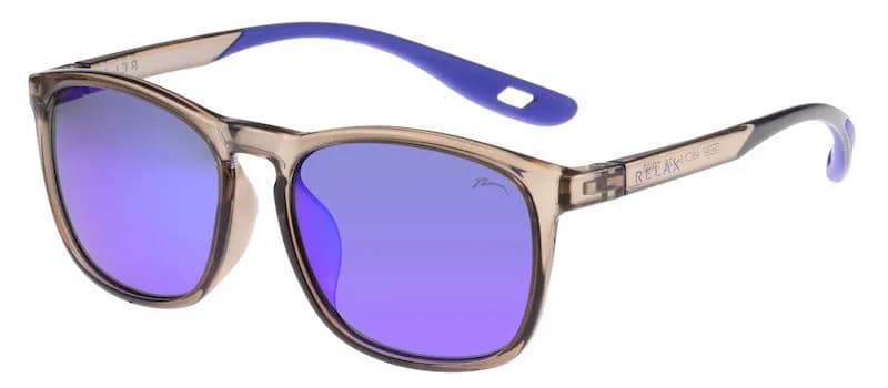 Окуляри дитячі Relax Siri сірі кристальні, лінза smoke (PC), blue revo, кат. 3