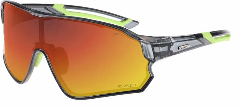 Окуляри Relax Artan чорні кристальні, лінза smoke (Polarized TAC 1,1 mm), black red revo , кат. 3