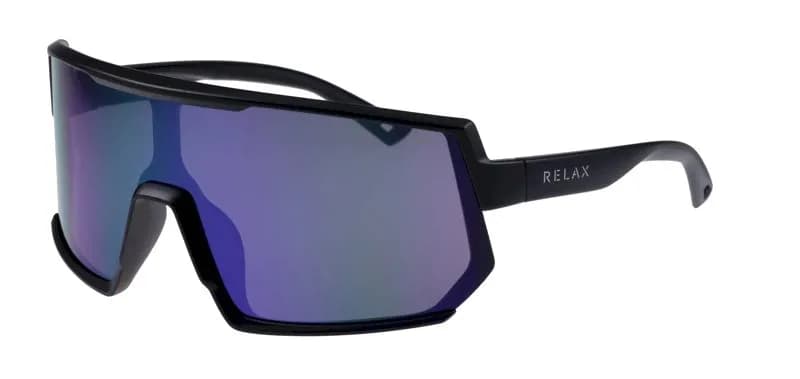 Окуляри Relax Lantao чорні матові, лінза smoke (PC), purple revo, кат. 3