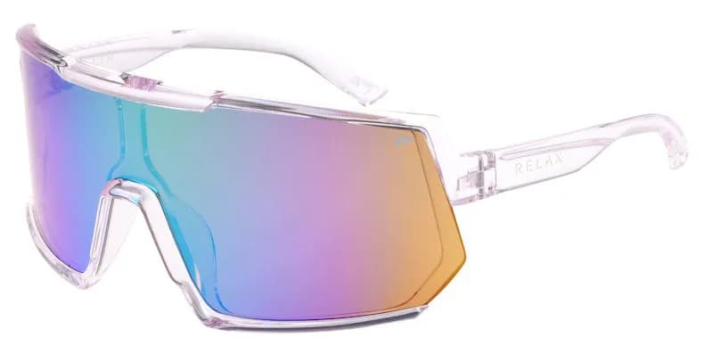 Окуляри Relax Lantao кристільні/прозорі глянцеві, лінза brown (PC), green revo, кат. 3