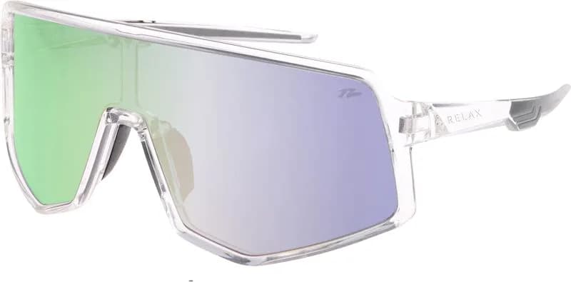 Окуляри Relax Langeland кристільні/прозорі кристальні, лінза smoke  (PC), fake black-red revo, кат. 