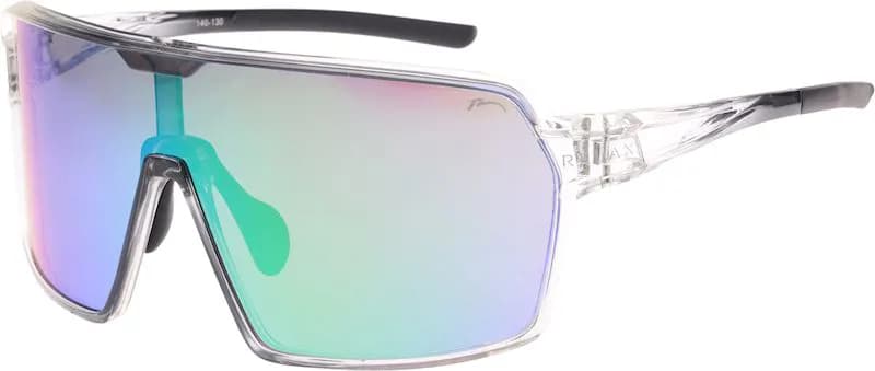 Окуляри Relax Timor чорні кристальні, лінза smoke (PC), green revo, кат. 3