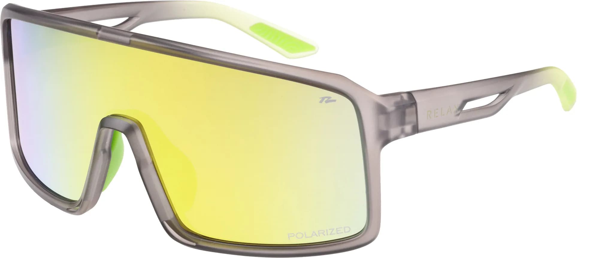 Окуляри Relax Gull сірі матові, лінза brown (Polarized TAC 1,0 mm), yellow revo , кат. 3