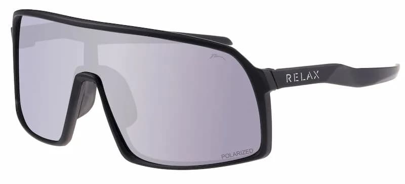 Окуляри Relax Prati чорні матові, лінза smoke (Polarized TAC), white sensor, кат. 3