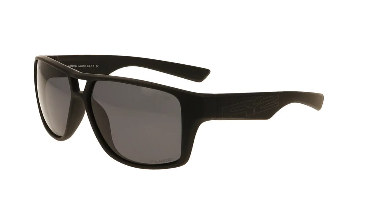 Окуляри R2 MASTER black (TR90), лінза smoke (Polarized TAC), кат. 3