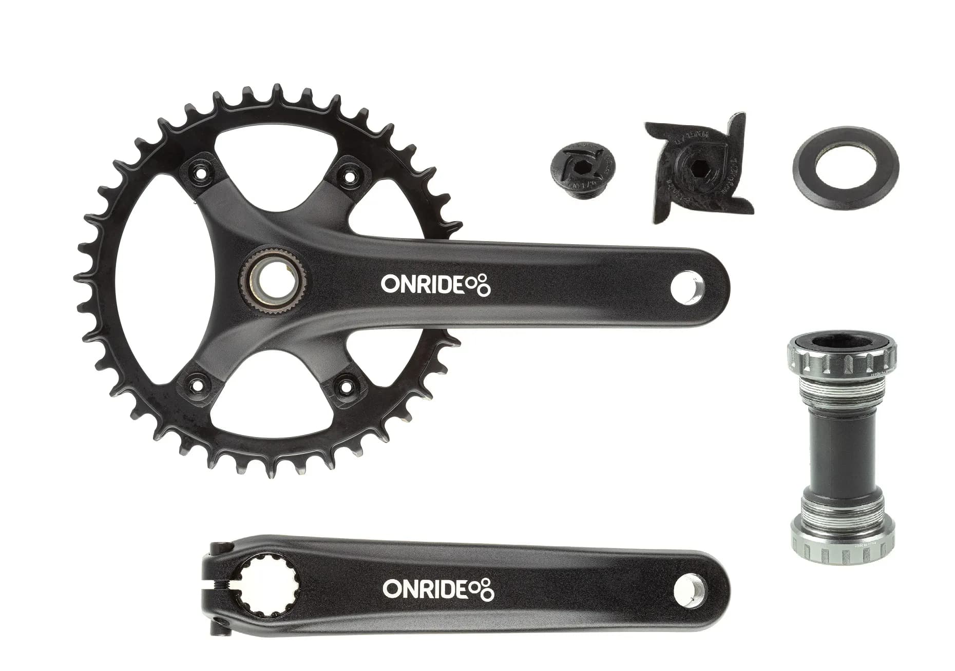 Комплект шатунів ONRIDE Solo Pro 1120, Hollowtech, 170 мм, 40Т, BCD 110 мм, на 11/10/9 шв., з каретк