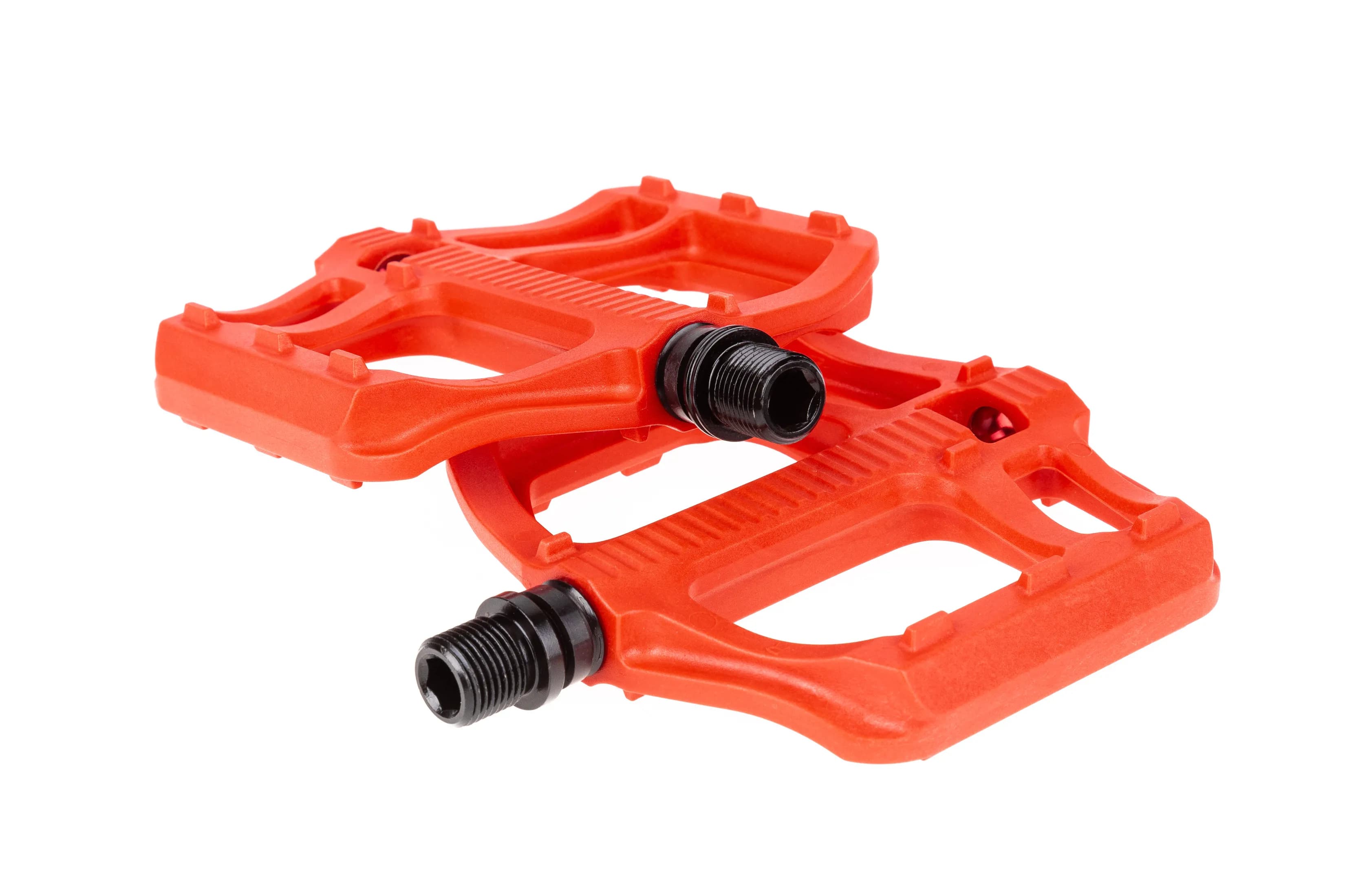 Педалі TW нейлон (105x105) втулка, промпідшипник, червоні