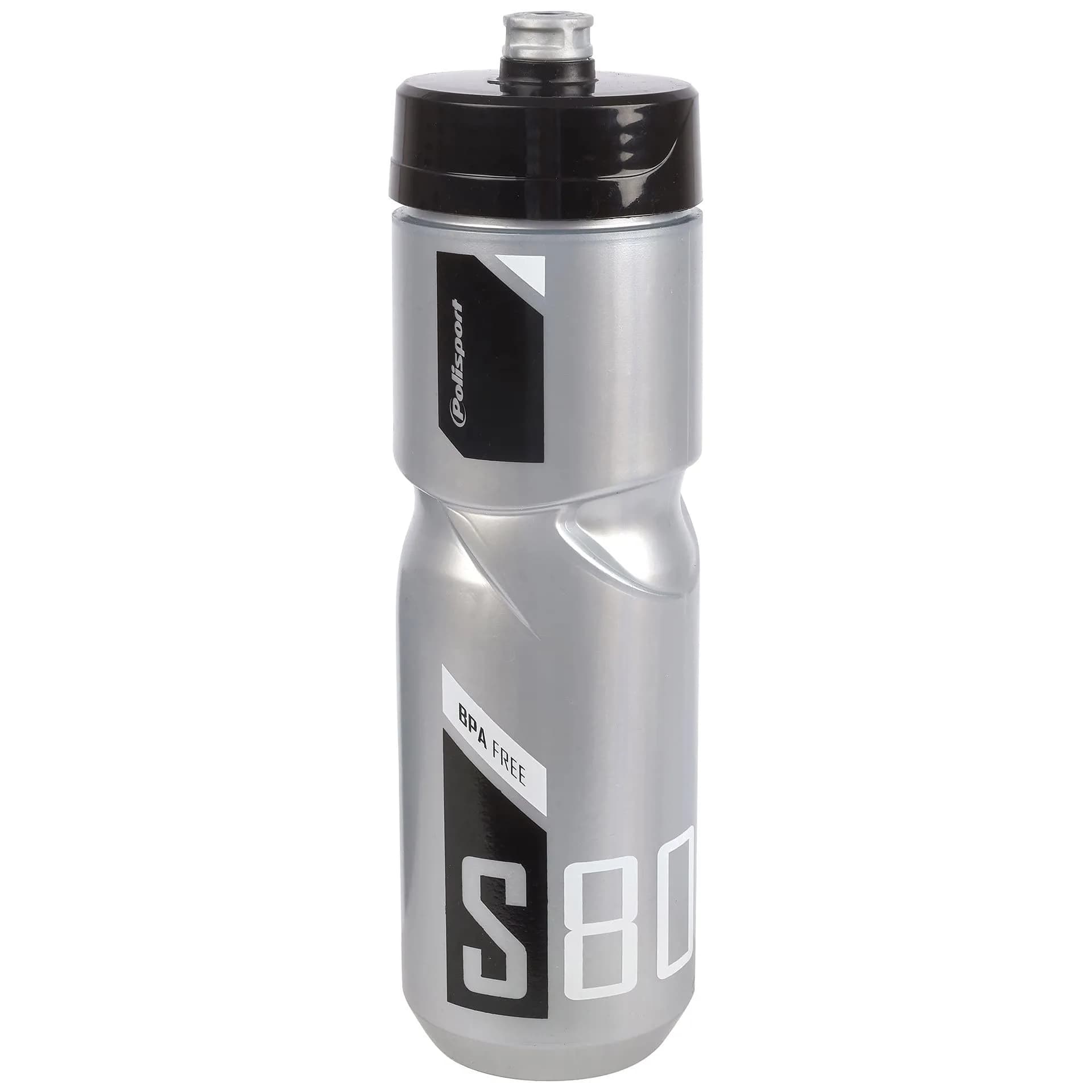 Фляга POLISPORT S800 800мл срібний/чорний