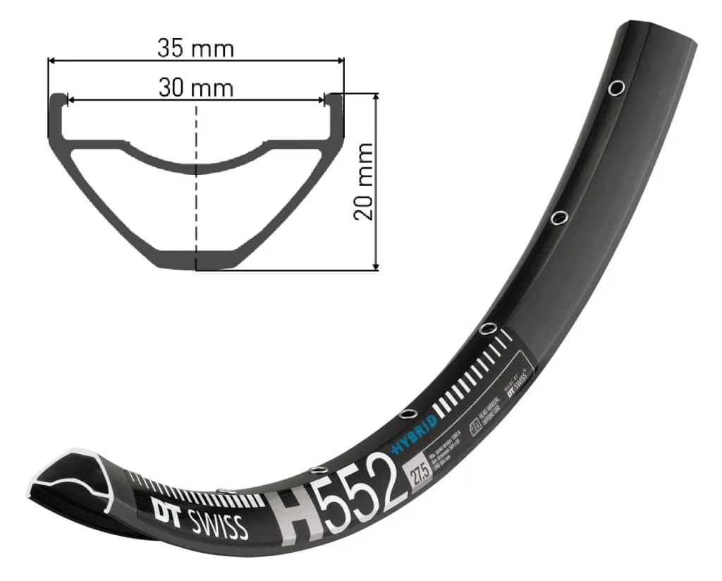 Обід DT SWISS H 552 27x30 DISK BRAKE 32отв.