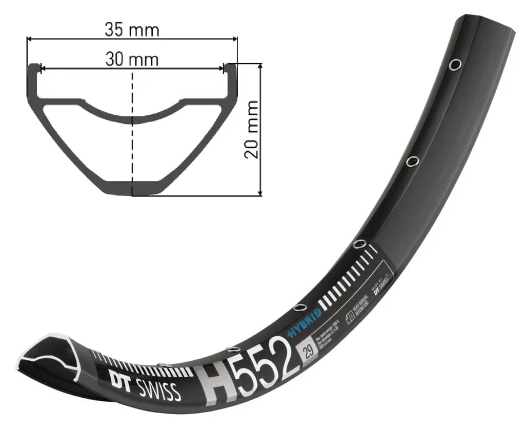 Обід DT SWISS H 552 29x30 DISK BRAKE 28отв.