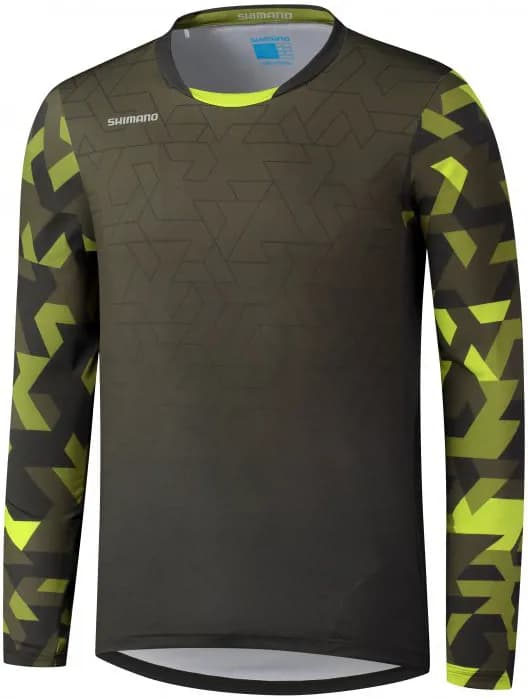 Велоджерсі Shimano MYOKO з довгими рукавами, оливовий, розм. M